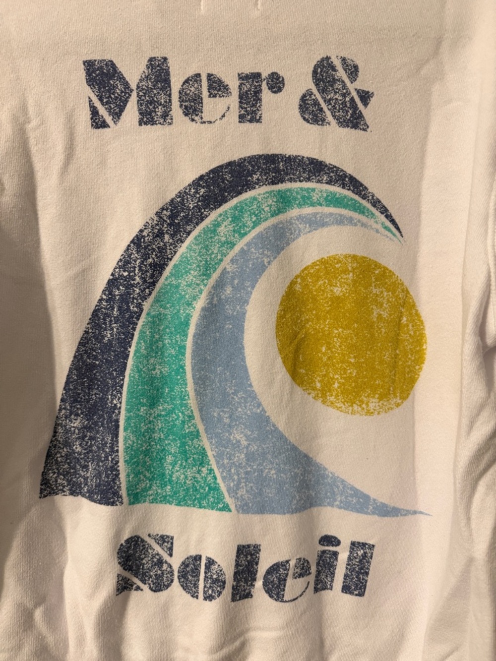 Sundry Graphic 'Mer & Soleil' White Hoodie - Picture 6 of 7